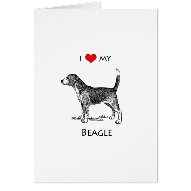 Custom I Love My Beagle Dog (Front)