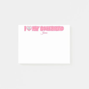 Custom I Love My Boyfriend – Add Photo & Name Post-it Notes