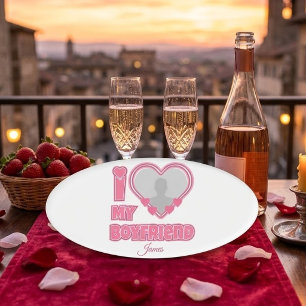 Custom I Love My Boyfriend – Add Photo & Name Tag