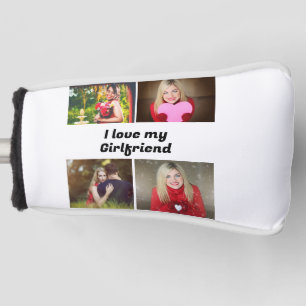 Custom I love my Girlfriend 4 photo Golf Head Cover