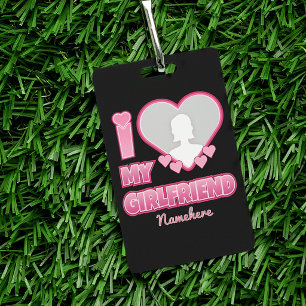 Custom I Love My Girlfriend – Add Photo & Name Badge