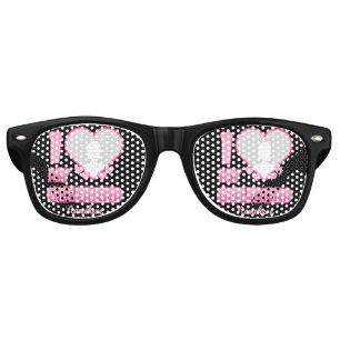 Custom I Love My Girlfriend – Add Photo & Name Retro Sunglasses