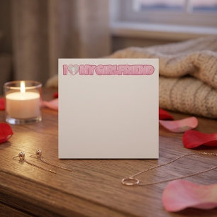 Custom I Love My Girlfriend – Add Photo Post-it Notes