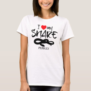Custom I Love My Snake T-Shirt