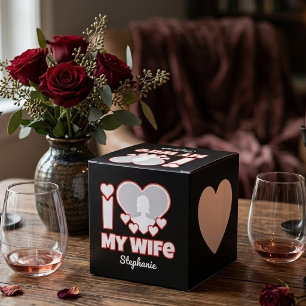 Custom I Love My Wife – Add Name & Photo Favor Box
