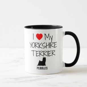 Custom I Love My Yorkshire Terrier Mug