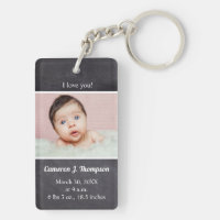 Custom I love you baby Photo birth announcement