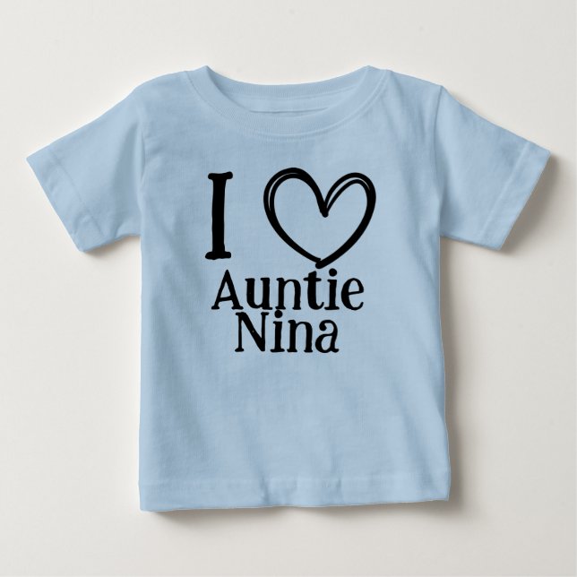 Custom "I ❤️ My (Name)" Infant/Toddler Tee (Front)