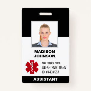 Custom ID Badge – Employee Photo, Logo, Barcode