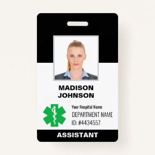 Custom ID Badge – Employee Photo, Logo, Barcode