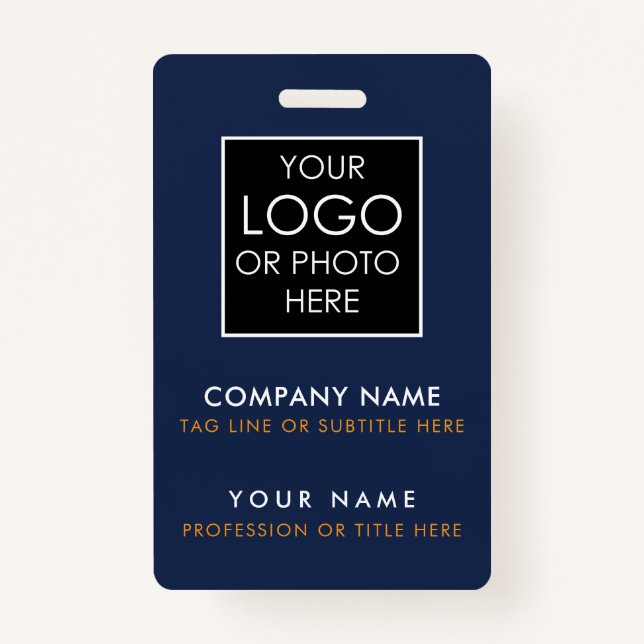 Custom ID Badge Printing Personalized Employee ID (Front)