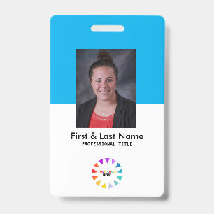 Custom ID Employee Photo Company Personalized  Badge