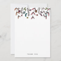 Custom Illustrated Green and Orange Floral Pattern