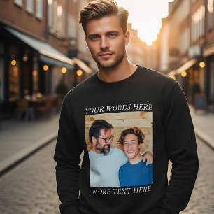 Custom Image and Text Sweatshirt, Create Your Own Sweatshirt