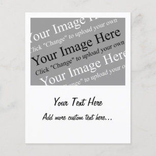 Custom Image and Text Template for Flyers