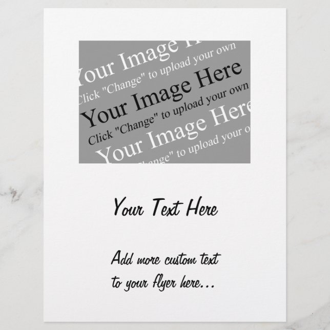 Custom Image and Text Template for Flyers (Front)