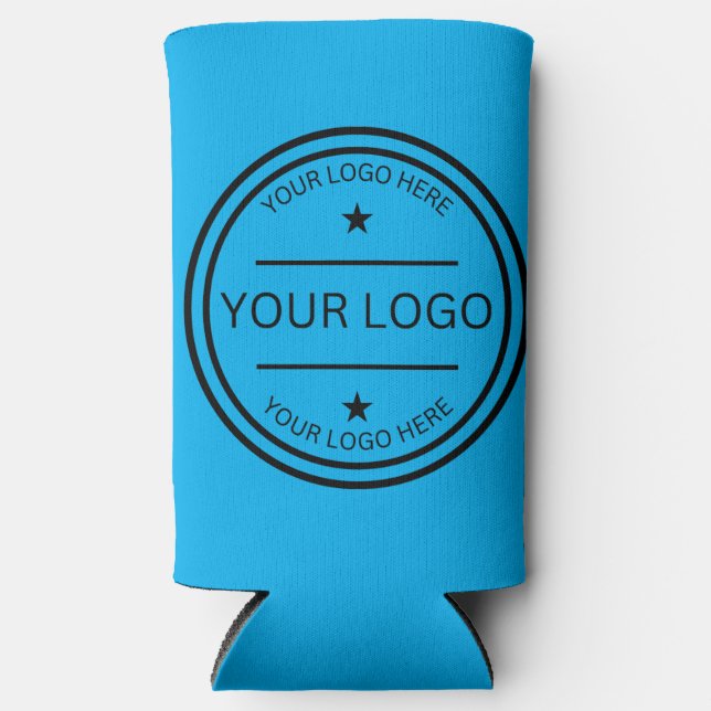 Custom Image Logo or text Engraved Vacuum Insulate Seltzer Can Cooler (Front)