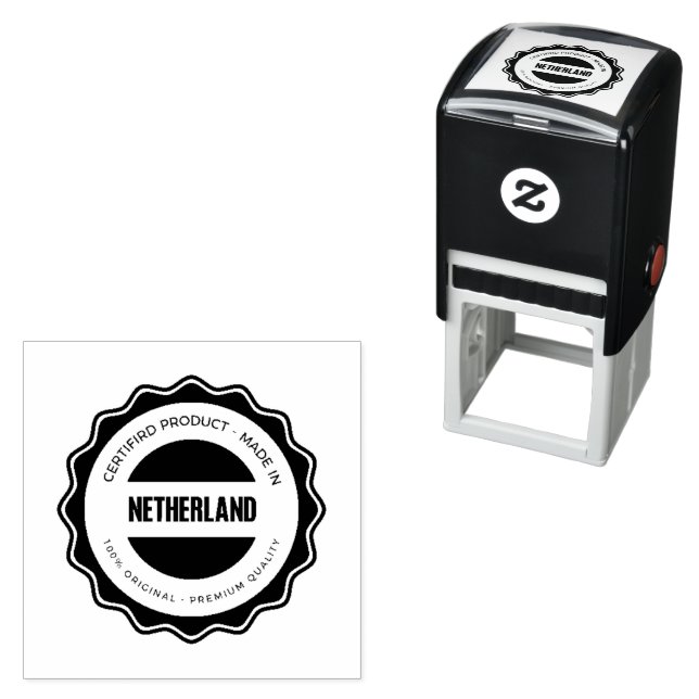 Custom Image or Logo Black Ink Colour Office Schoo Self-inking Stamp (In Situ)