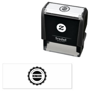 Custom Image or Logo with Black Ink Colour Elegant Self-inking Stamp