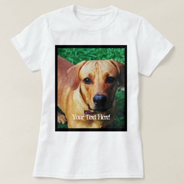 Custom Image Photo Upload T-Shirt (Design Front)