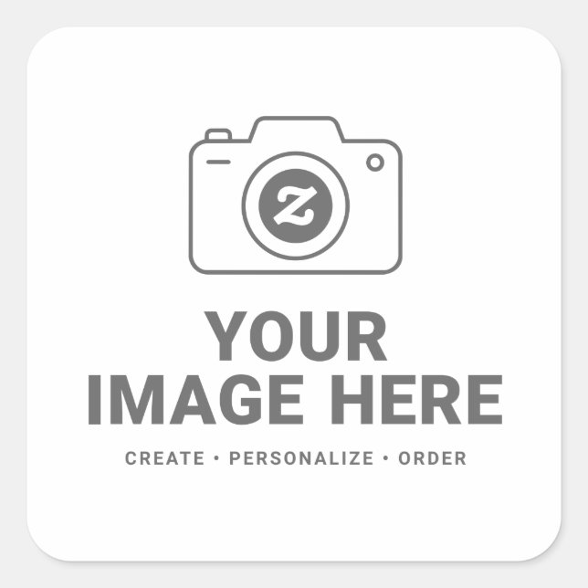 Custom Image Square Sticker (Front)