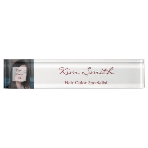 Custom Image Topaz Name Professional Title  Nameplate