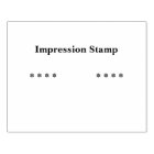 Custom Impression-Stamp Personalized text Black