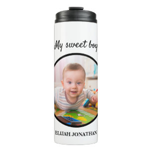 Custom Infant Toddler Child Photo Template Thermal Thermal Tumbler