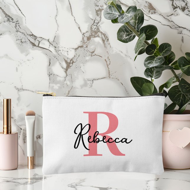 Custom Initial Bridal Party Personalized Makeup Accessory Pouch (Creator Uploaded)