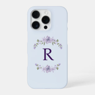 Custom Initial Floral iPhone Case   Gift for Her