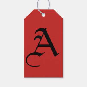 CUSTOM INITIAL Gift Tag