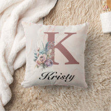 Custom Initial & Girl Name Personalized Monogram