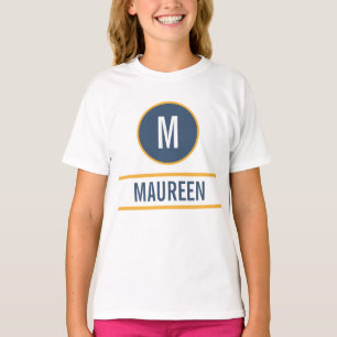 Custom initial letter name monogram T-Shirt