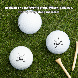 Custom Initial modern Golf Balls