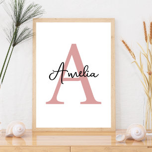 Custom Initial Name Wall Art Decor