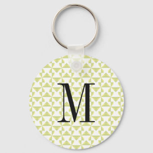 Custom Initial Sage Pinwheels Keychain