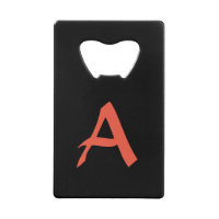 CUSTOM INITIAL Stainless Steel Bottle Opener