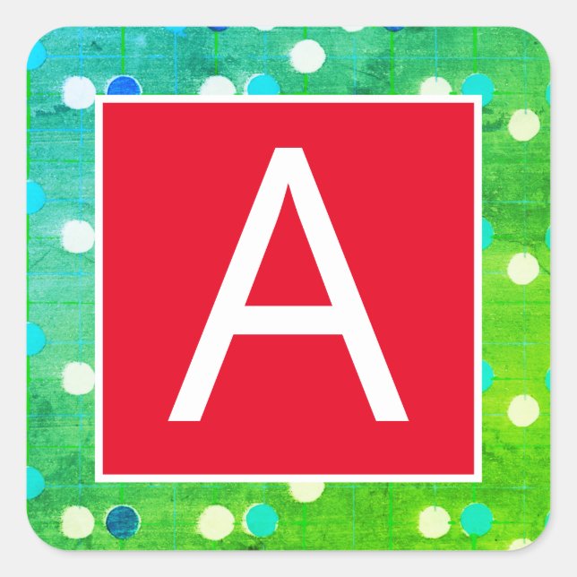 CUSTOM INITIAL STICKER FOR ENVELOPE OR CHRISTMAS (Front)