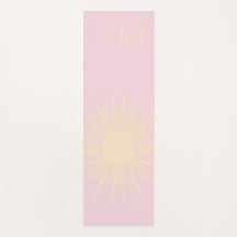Custom Initial Sun Yoga Mat