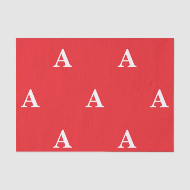 CUSTOM INITIAL TISSUE PAPER CHRISTMAS  (Front)