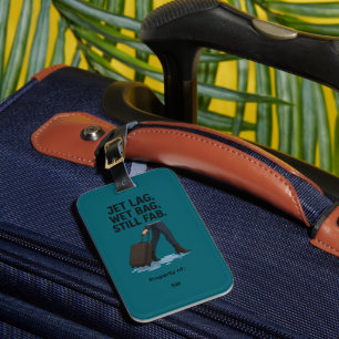 Custom Initials Chic Travel Luggage Tag