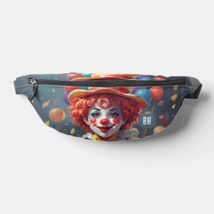 Custom Initials Monogram Clowns Fanny Pack