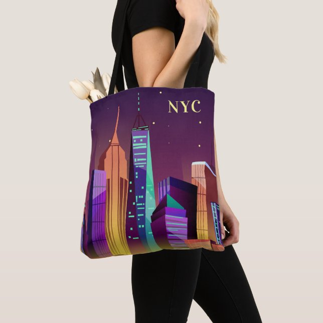 Custom initials New York Illustration bags (Close Up)