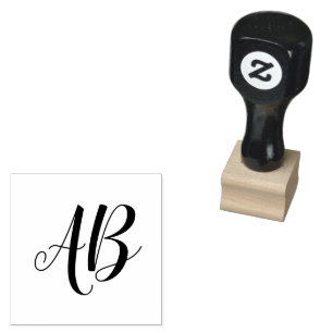 Custom Initials Personalized Rubber Stamp