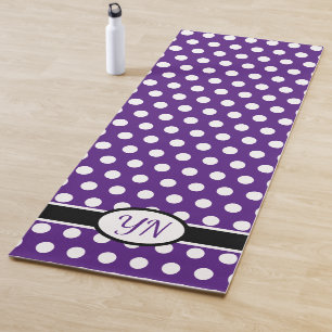 Custom initials Polka Dot Yoga Mat