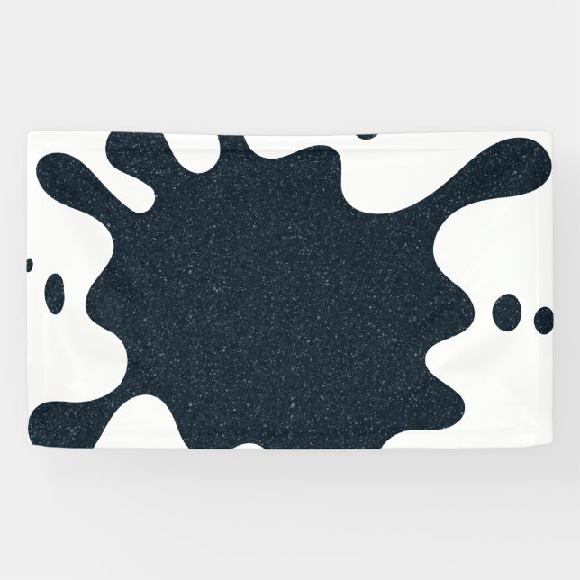 Custom Ink Splash Banner – Charcoal on White (Horizontal)