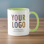 Custom Inside Colour Mug Promotional Business Logo<br><div class="desc">Easily personalize this mug with your own company logo and custom text. Custom logo mugs make a long lasting impression while advertising your business as promotional swag and office mugs. Available in 11 oz (11 ounce) and 15 oz (15 ounce) in other inside colours. No minimum order quantity and no...</div>