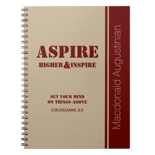 Custom Inspirational ASPIRE Notebook Journal