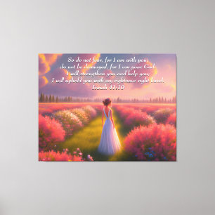 Custom Inspirational bible verse from Isaiah Canvas Print