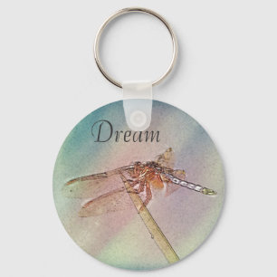 Custom Inspirational Dragonfly Keychain
